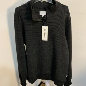 NWT Peter Werth Farnell grey marl quarter-zip XL